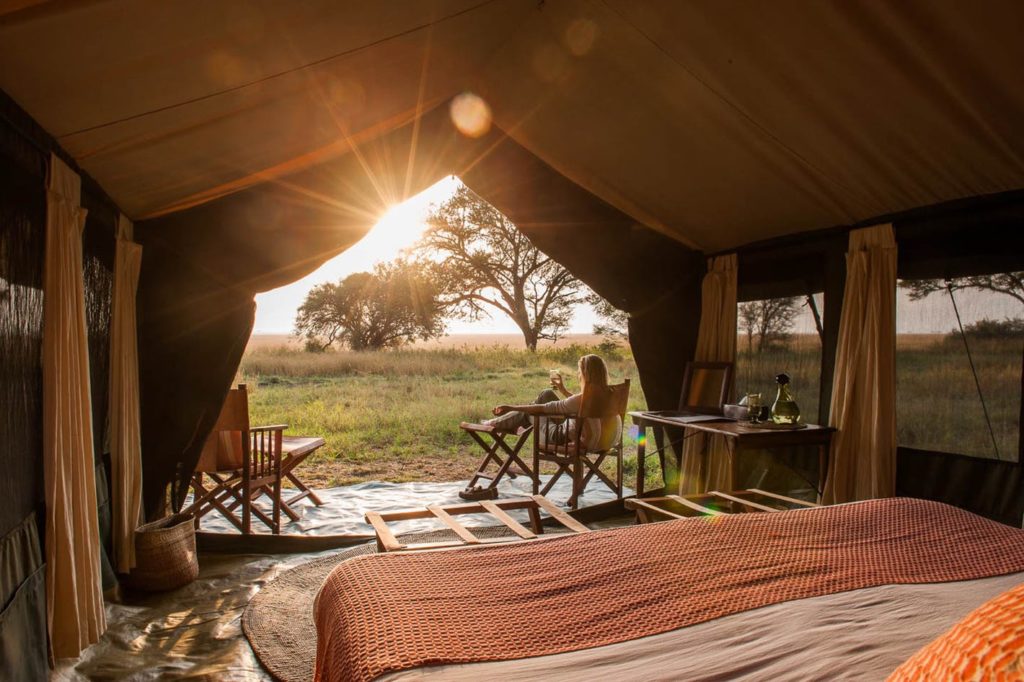Sleeping in the wild, one of the many fun activities to do in Serengeti National park