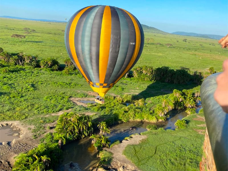 Hot Air Balloon over Kogatende in Serengeti National Park
