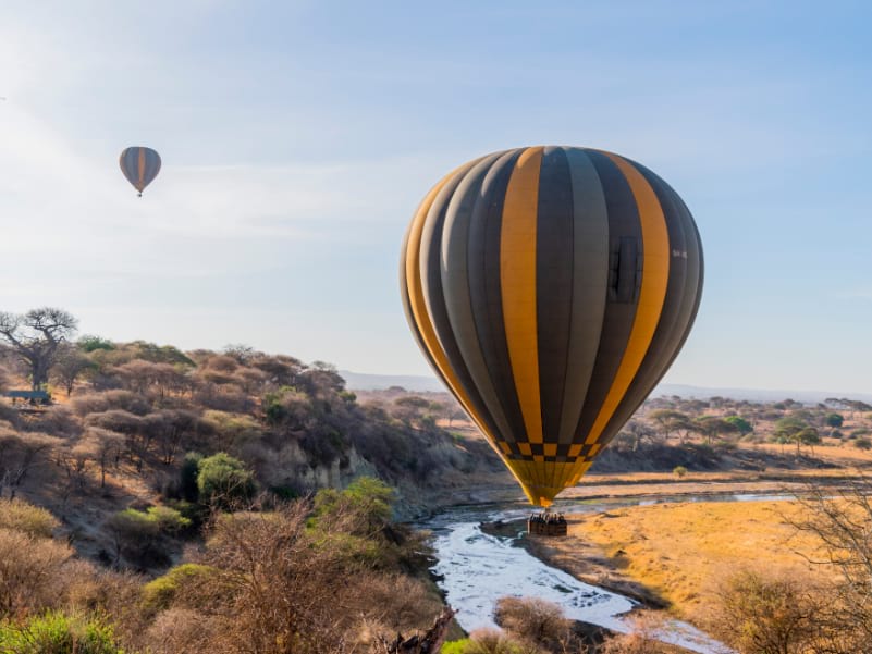 Tarangire Flight Location by Miracle Experience  Best balloon operator and Customer Experience